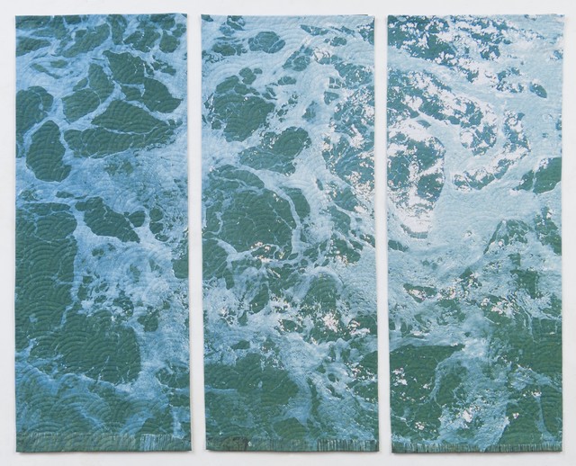 "Green Sea Triptych" Artwork