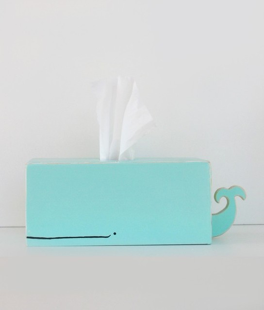 Whale Tissue Holder, Surf Blue by Sparkly Pony