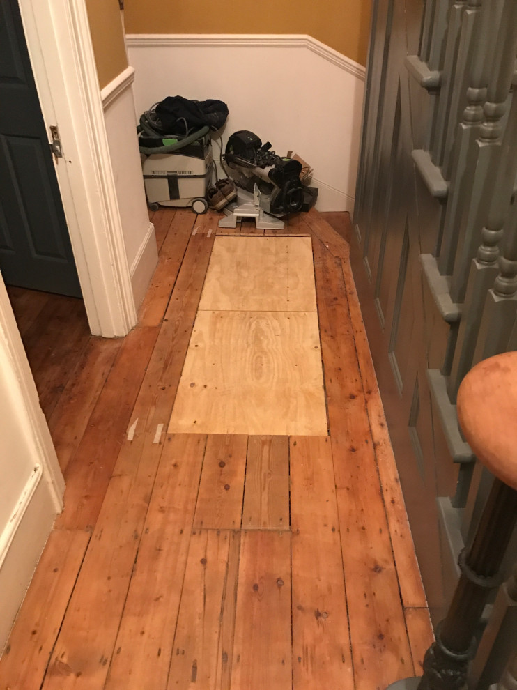 Bespoke hatch to cellar in hallway - to make space for claokroom under stairs
