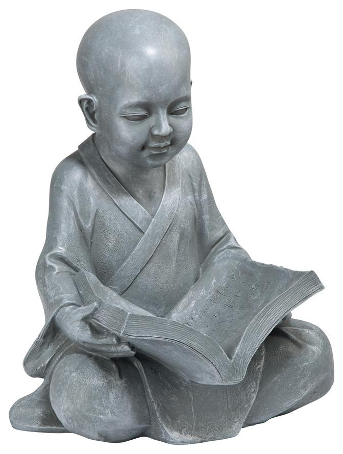 Baby Buddha Studying the Five Precepts Statue Asian Garden Statues