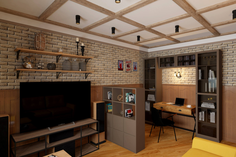 Трехкомнатная квартира 75м2 в стиле лофт, в доме серии П-3