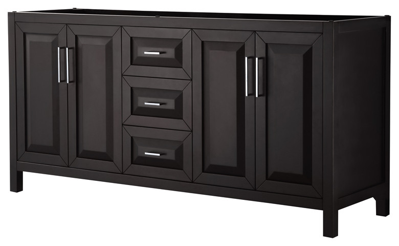 Daria 72 Double Vanity And No Mirror Transitional Bathroom Vanities Sink Consoles By Wyndham Collection - 72 White Vanity No Top Daria 72 Double Vanity And No Mirror Transitional Bathroom Vanities Sink Consoles By Wyndham Collection - 72 White Vanity No Top