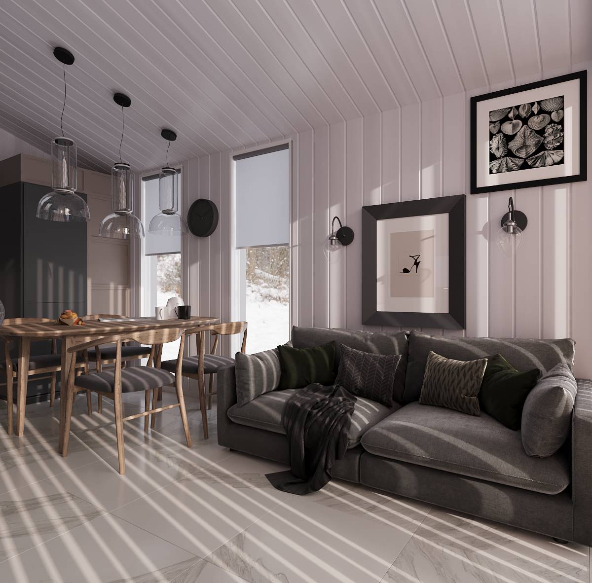 Дизайн интерьера модульного дома