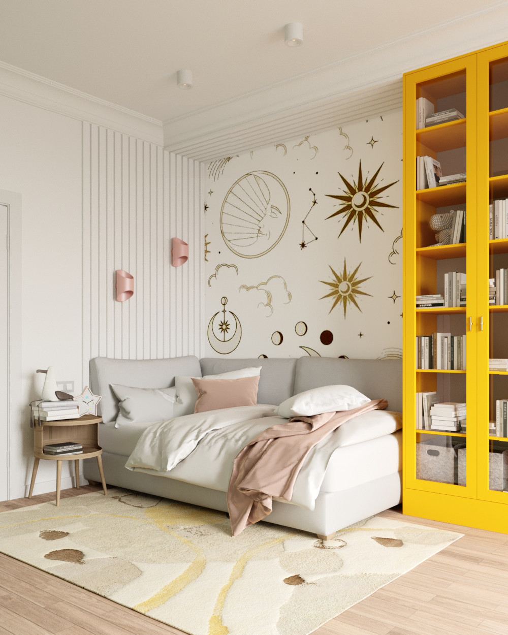 Яркая спальня для девочки