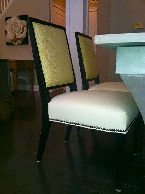 Example of a transitional dining room design in Philadelphia