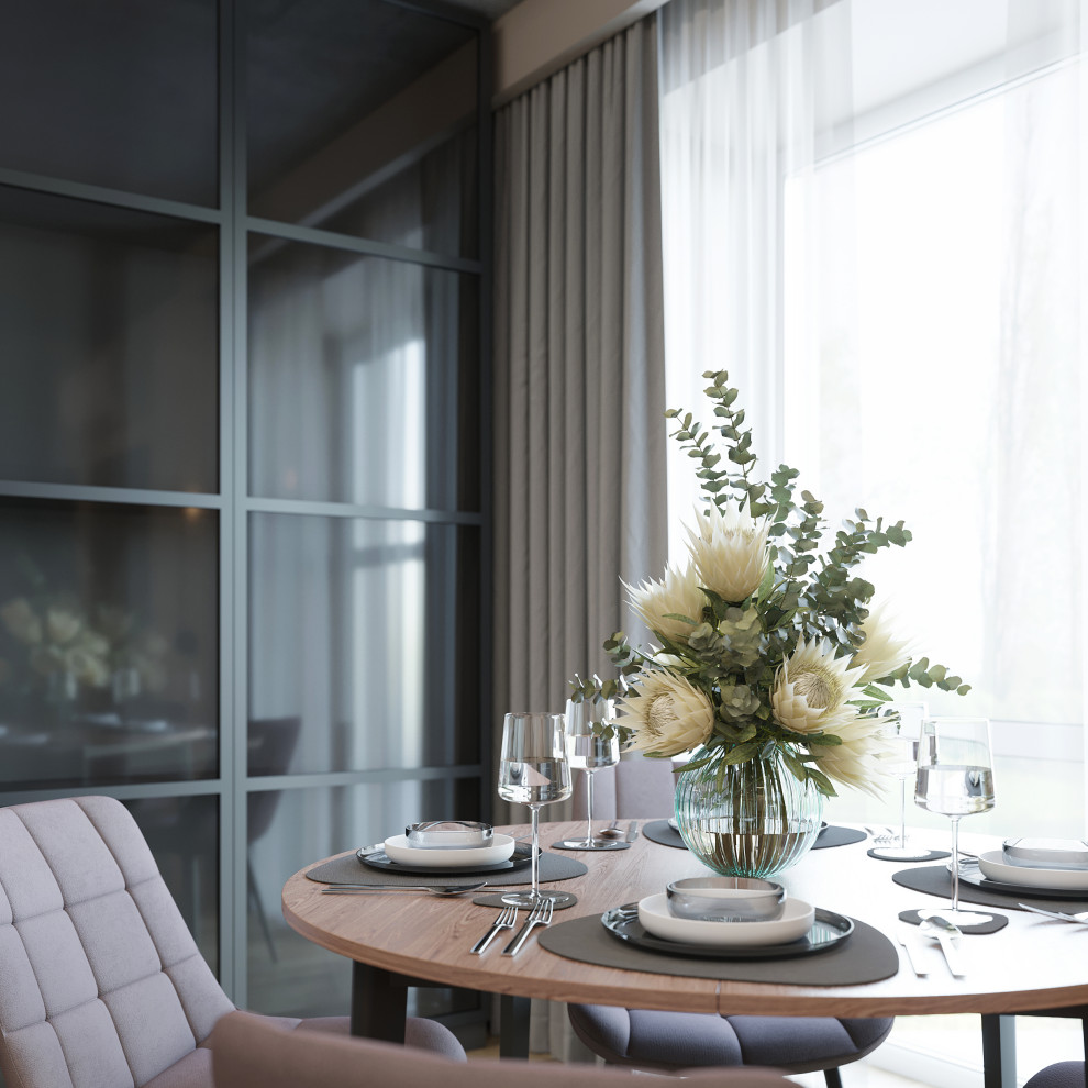 Дизайн-проект первого этажа дома в г. Томск, площадью 65 кв.м.