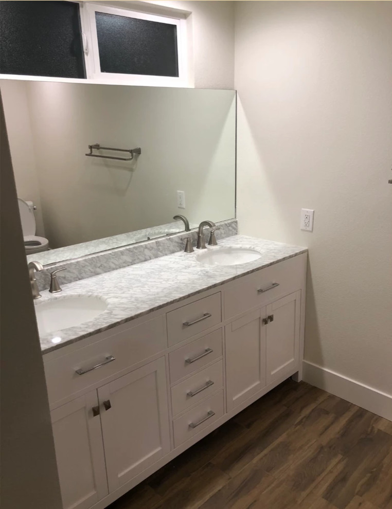 Transitional bathroom photo in Orange County