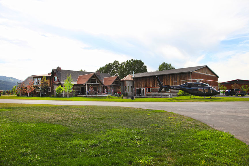 Mountain style multicolored wood exterior home photo