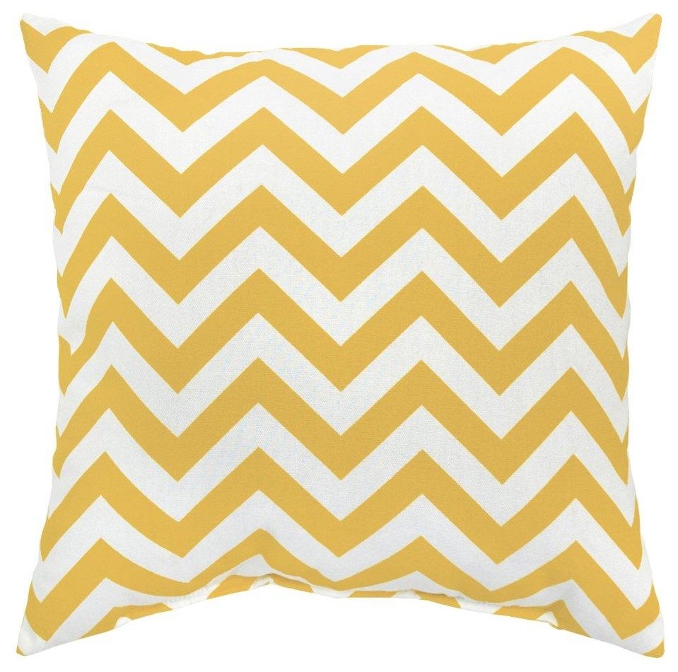 Zags Yellow Outdoor Accent Pillows (Set of Two)
