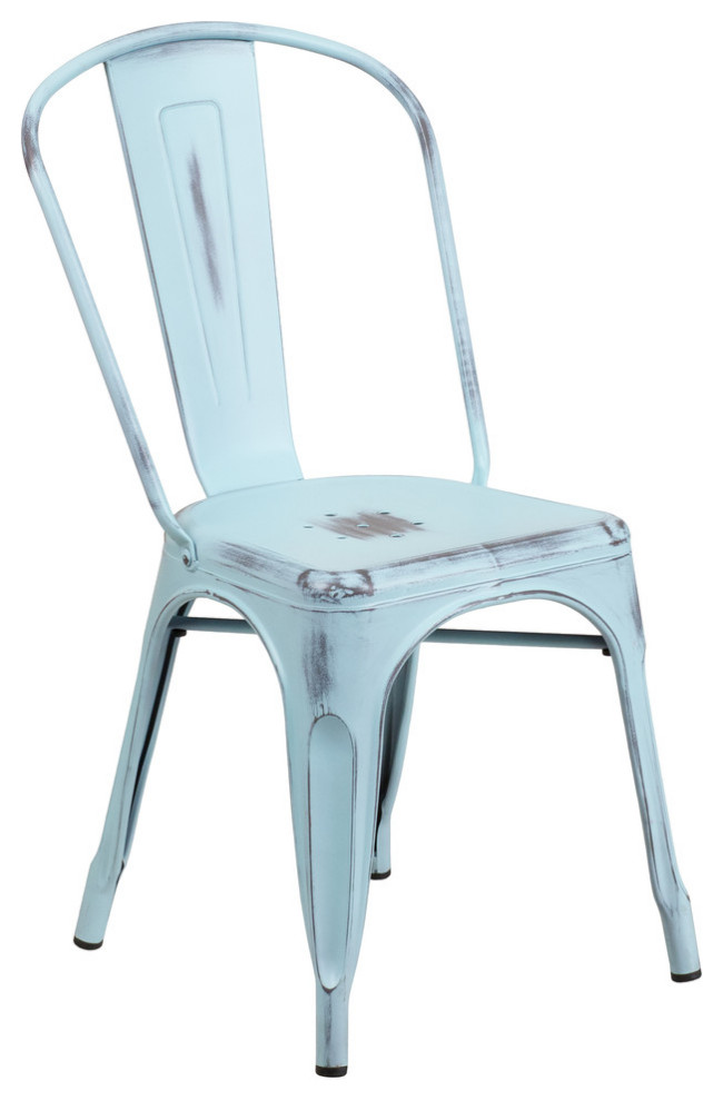 white metal stackable chairs