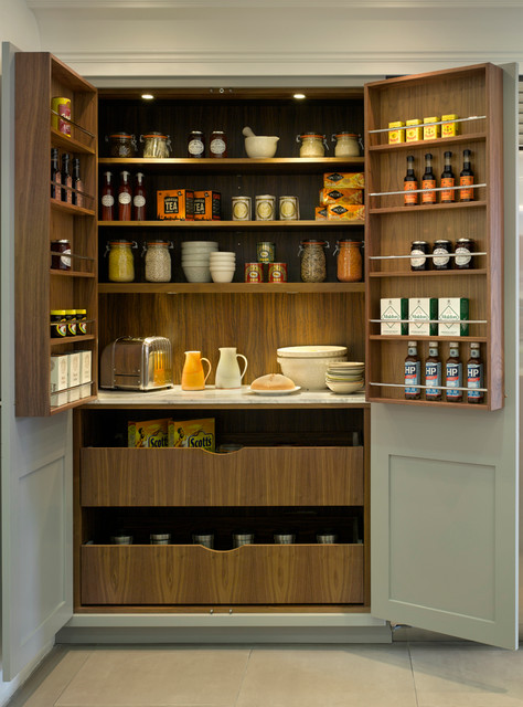 Roundhouse Pantries Larders Transitional Kitchen London