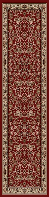 Traditional Claret Rug, 2' 3"x7' 7", Home Town HT7910