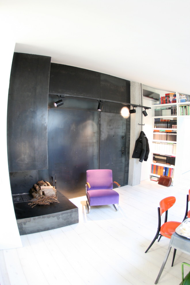 Photo of an industrial living room in Milan.