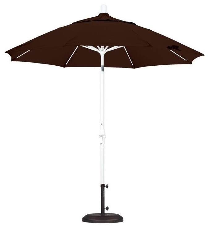 California Umbrella 9 Patio Umbrella In Bay Brown Contemporary Outdoor Umbrellas By California Umbrella