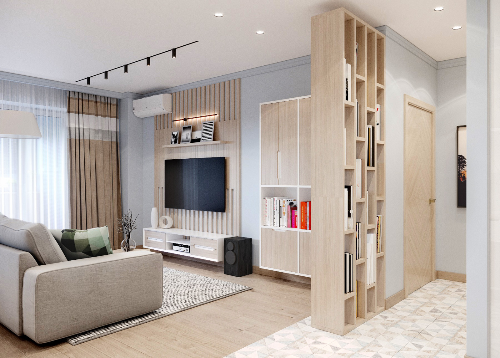 Интерьер квартиры Сканди