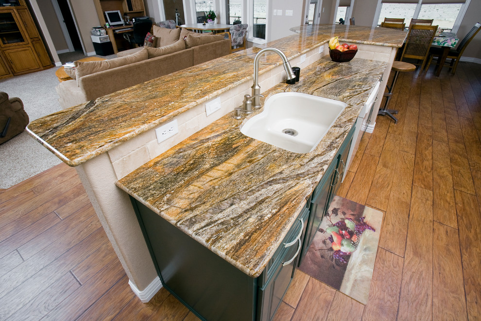 Transitional kitchen photo in Denver