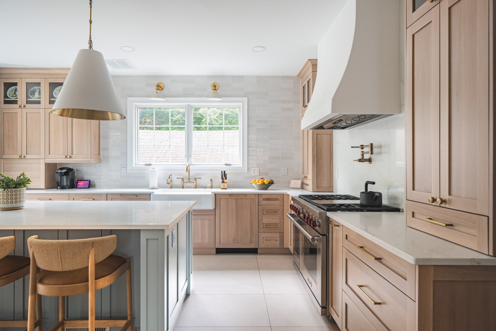 Picture of Modern Meets Classic | Light Wood Scandinavian Kitchen Design ...