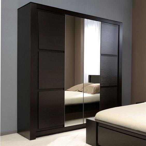 Wooden almirah with mirror discount