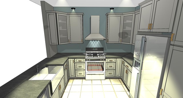 Kitchen - Chicago transitional-rendering