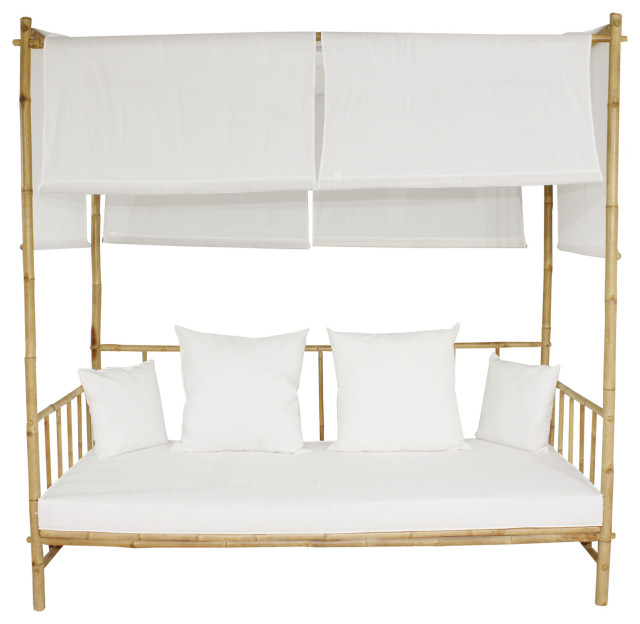 Bamboo Daybed With Canopy