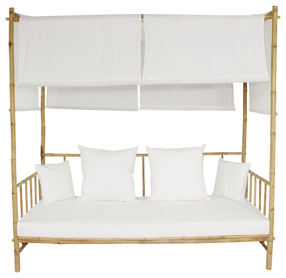 Bamboo Daybed With Canopy