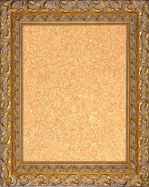 Framed Cork Board With Ornate Gold Finish Frame Victorian Framed Cork Board 16 X 20 With Ornate Gold Finish Frame