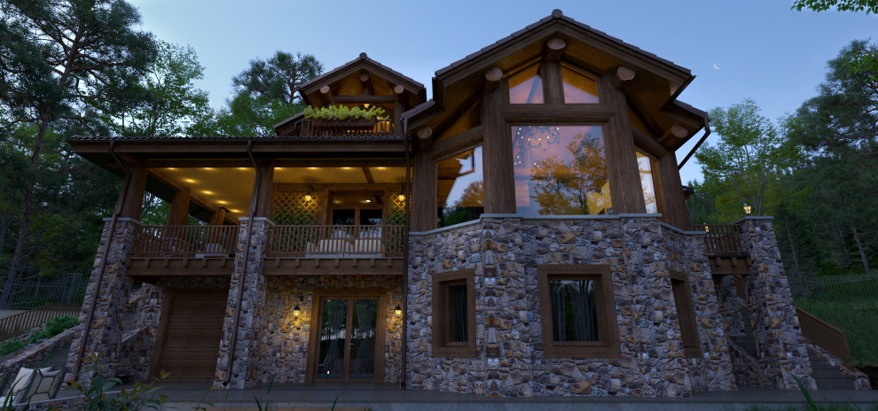 Частный дом в горном Американском стиле