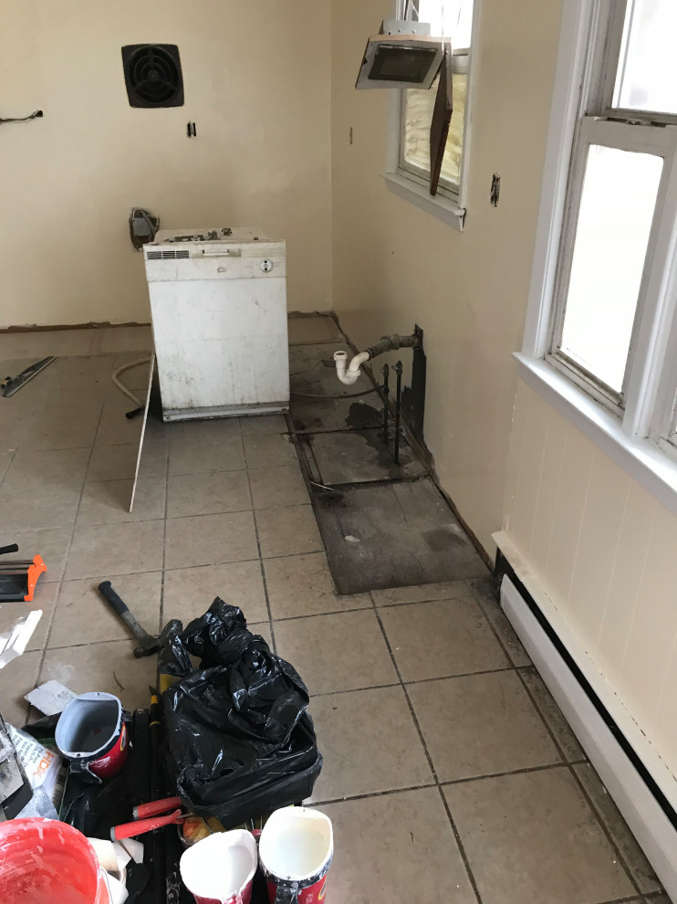 Tiles and wall repairs and painting kitchen