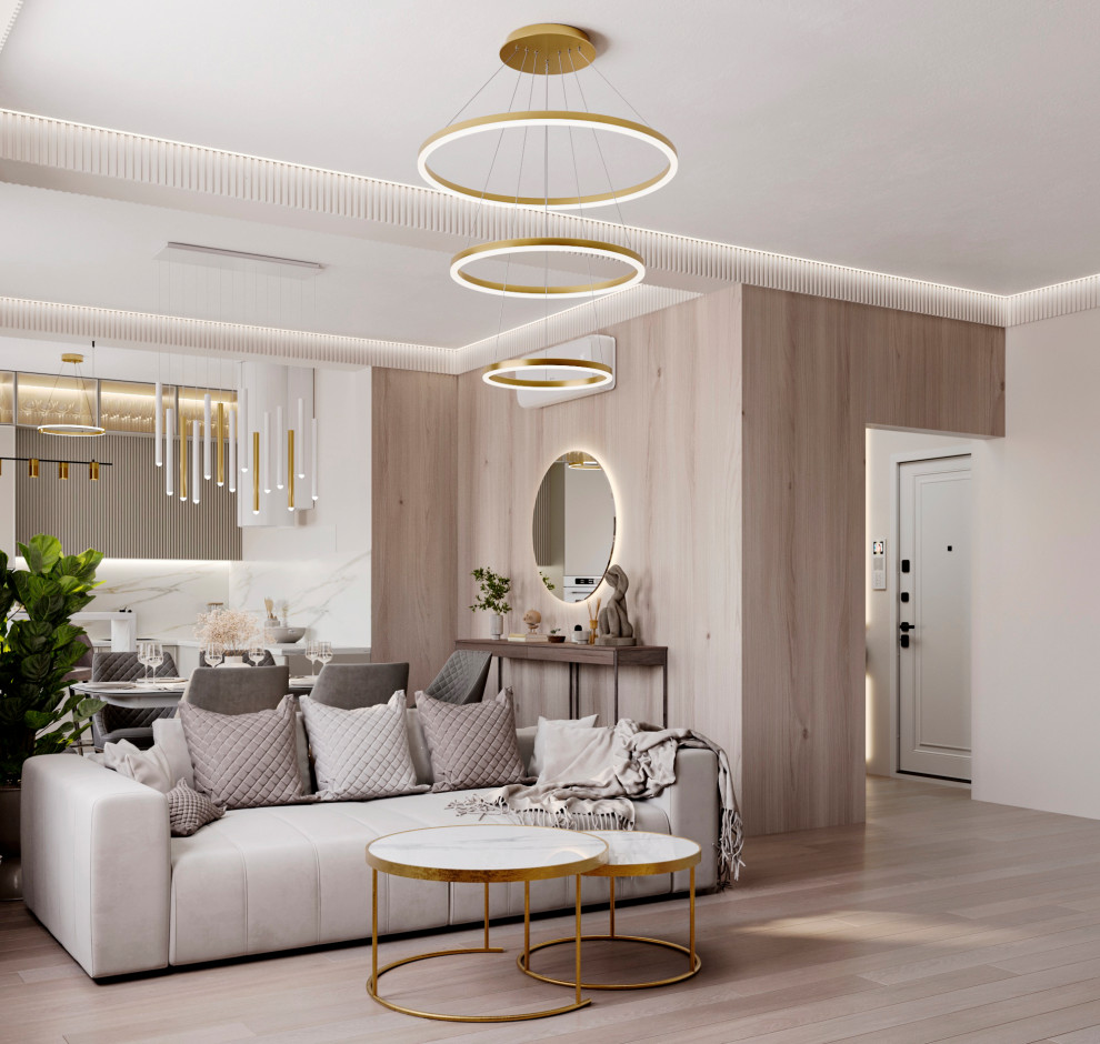 Кухня-гостиная, "неоклассическая современность" :)