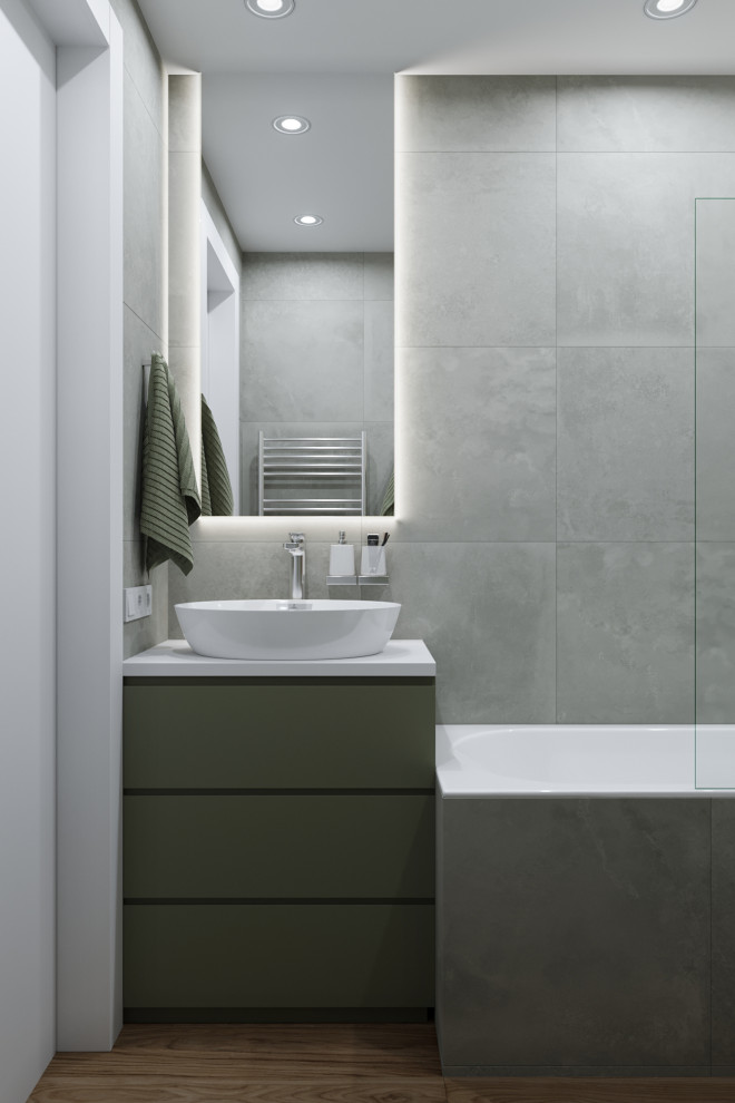 ЖК Серебряный парк, современный интерьер с элементами Эко-стиля