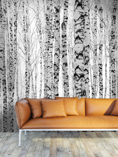 Bespoke Printed Wallpaper eklektisk-dagligstue