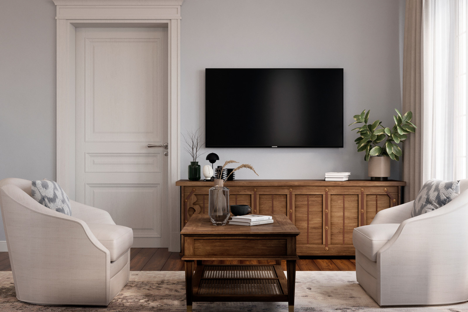 Загородный дом в американской классике для звездного клиента