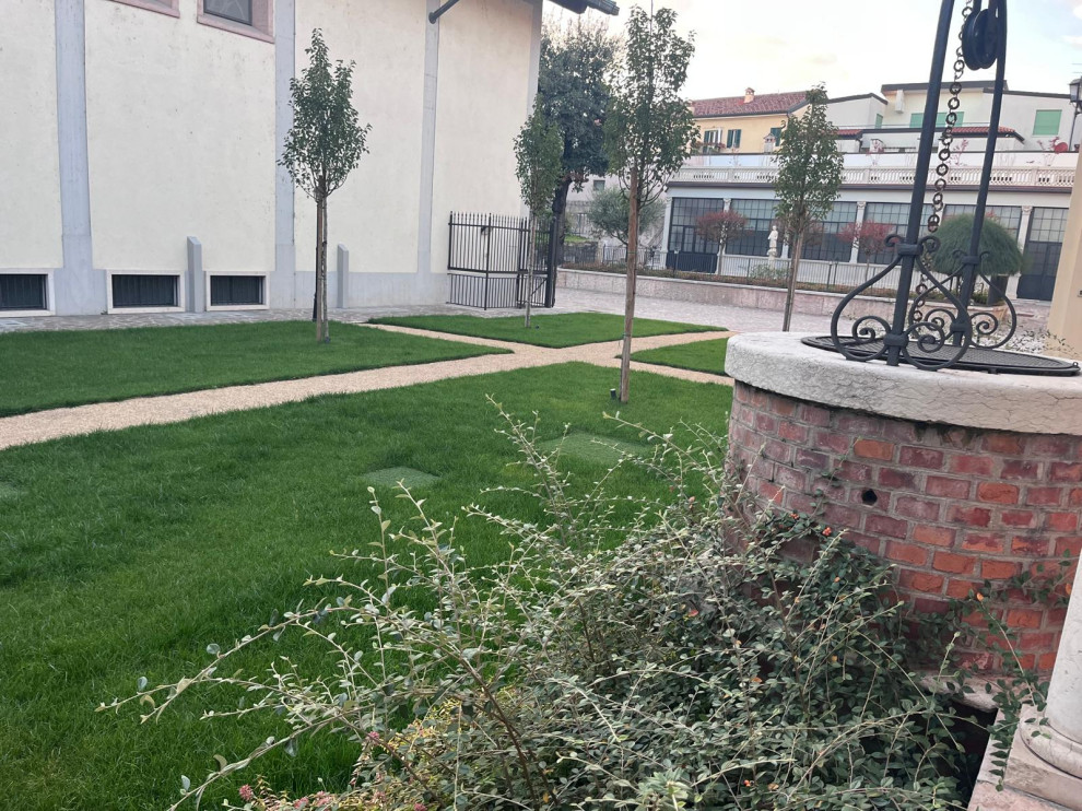 Riqualificazione giardino interno ad un istituto ecclesiastico