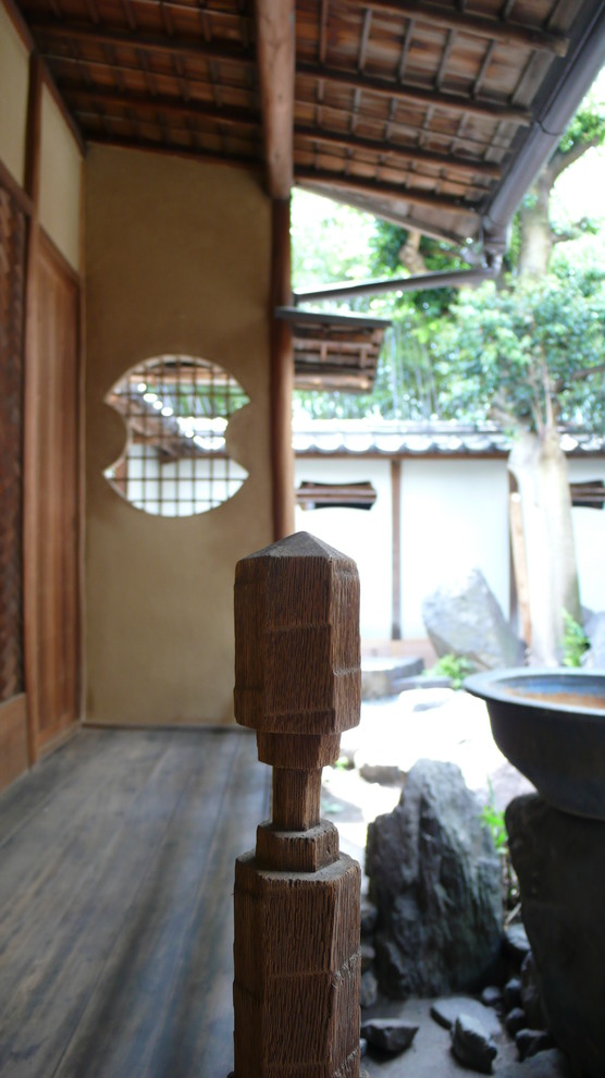 Photo of an asian home design in Kyoto.