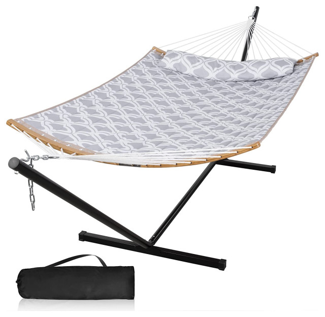 2 Person Hammock With Stand Weather Resistant Bed With Carry Back   Home Design 