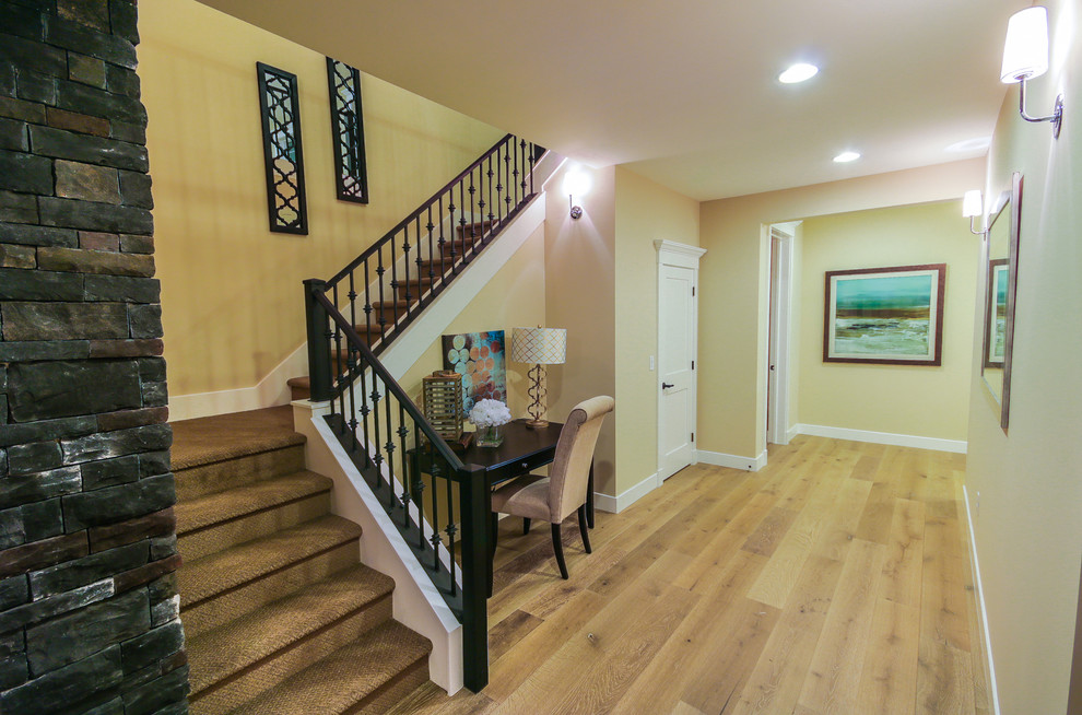 Transitional staircase photo in Phoenix