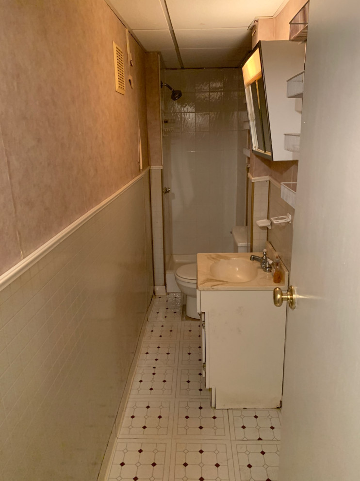 Narrow Mattapan Bathroom