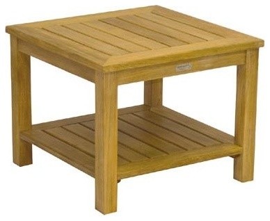 Newport Teak 24" Table With Shelf