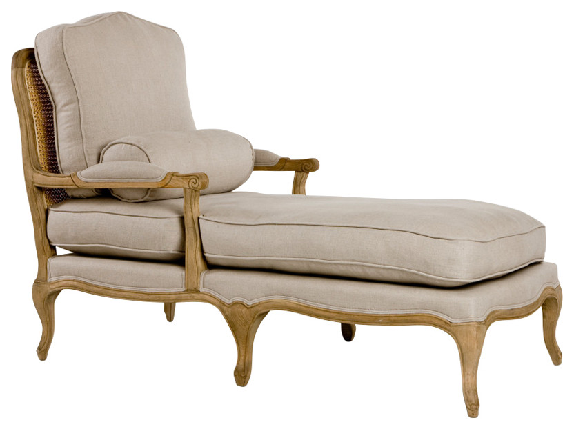 Bastille Chaise Lounge Traditional Indoor Chaise Lounge Chairs by