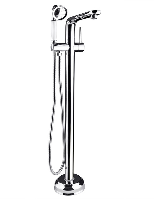Akdy 34 Chrome Floor Mount Freestanding Tub Filler Faucet Akdy 34 Chrome Floor Mount Freestanding Tub Filler Faucet