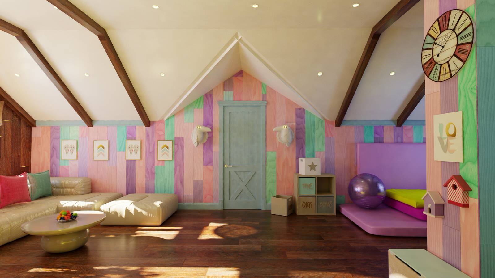 Дизайн проект мансарды