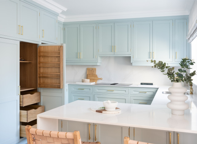 Tranquil Townhouse Open Plan KLD middelhavsstil-koekken