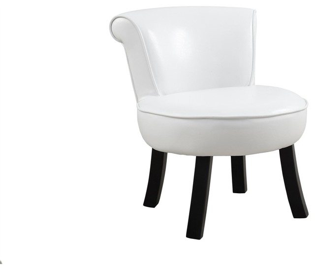 Juvenile Chair White Leather Look Contemporary Kids Chairs