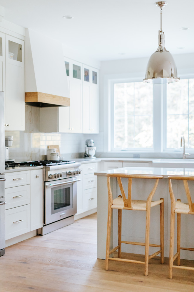 Yarmouth Coastal Contemporary Farmhouse Kitchen Portland Maine