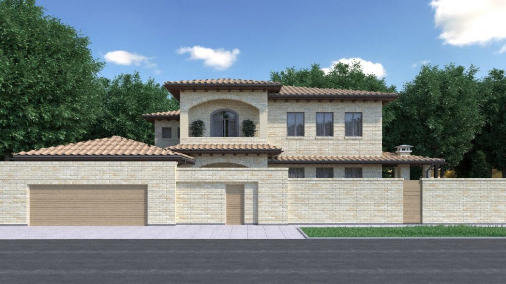 Проект дома в средиземноморском стиле