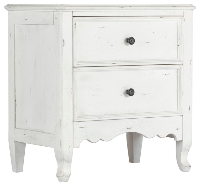 Emerald Home Bordeaux 2 Drawer Nightstand Antique White