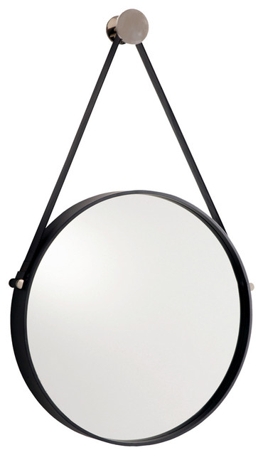 Expedition Iron Mirror with Polished Nickel Hanger
