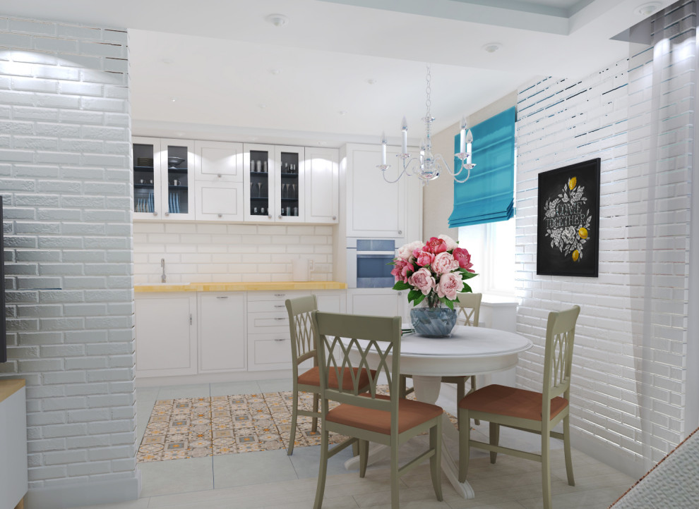 Дизайн проект кухни-гостиной в скандинавском стиле, 23 м.кв.