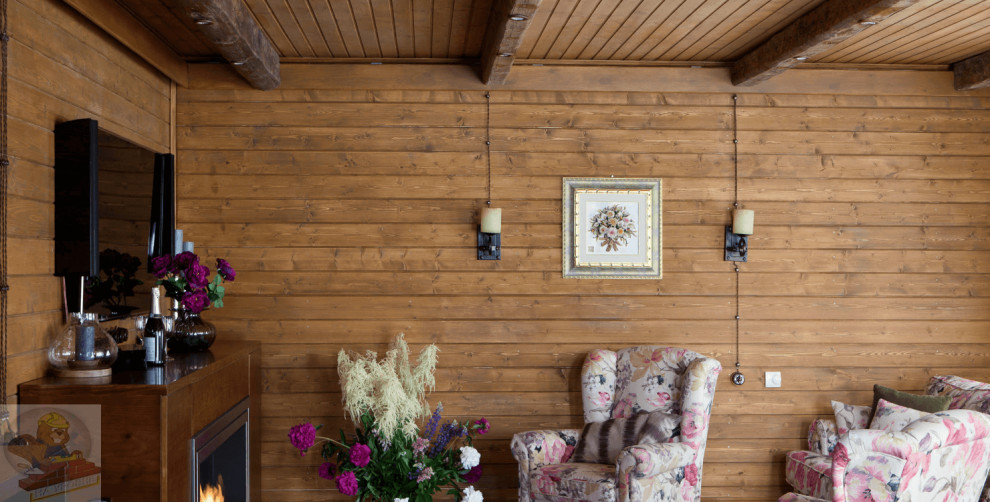 Отделка частного дома в стиле фьюжн