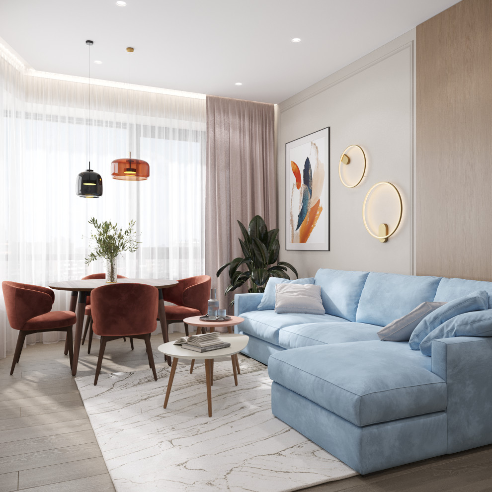 ЖК Крылья Кухня гостиная